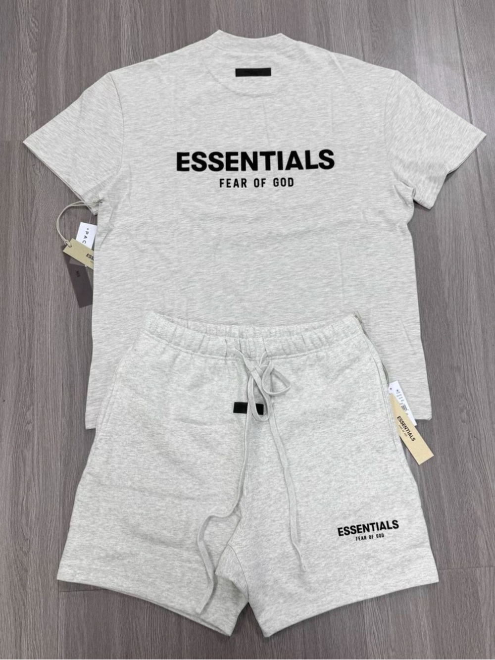 🔥Authentic Fear Of God ESSENTIALS Unisex Set White size M